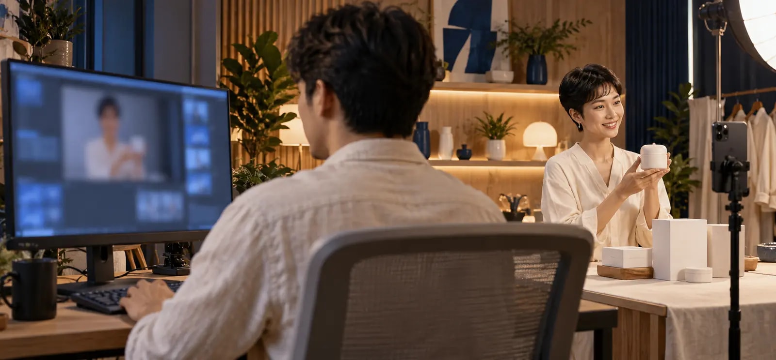 YiLive live commerce workspace overview preview